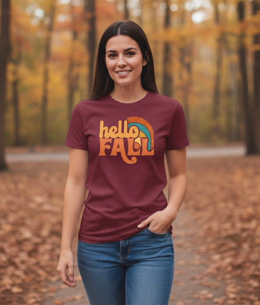 Hello Fall Bella+Canvas t-shirt