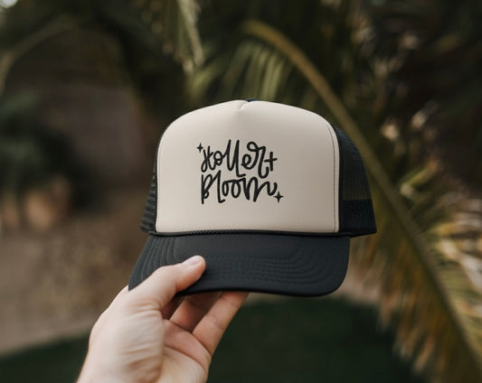 Holler and Bloom Embroidered Trucker Cap