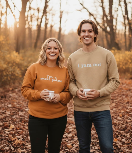 I am a Sweet Potato Embroidered Premium Unisex Sweatshirt