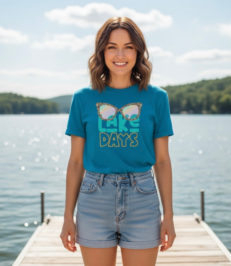 Lake Days Sunnies Soft Style T-Shirt