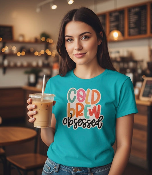Cold Brew Obsessed Soft Style T-Shirt