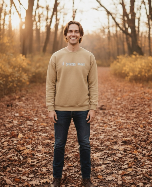 I Yam Not Embroidered Matching Premium Unisex Sweatshirt