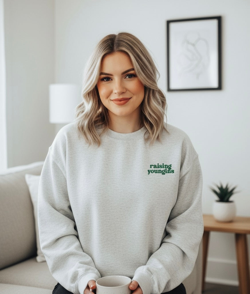Raising Youngins Embroidered Sweatshirt